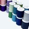 200 Yards Small Spool Blue Polyester Thread for Hand and Machine Sewing